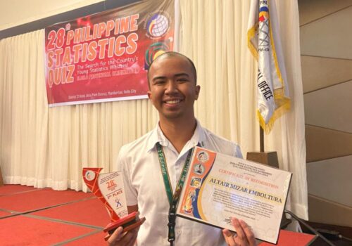 Celebrating Success: Altair Mizar Emboltura Claims 3rd Place in the 28th Philippine Statistics Quiz!